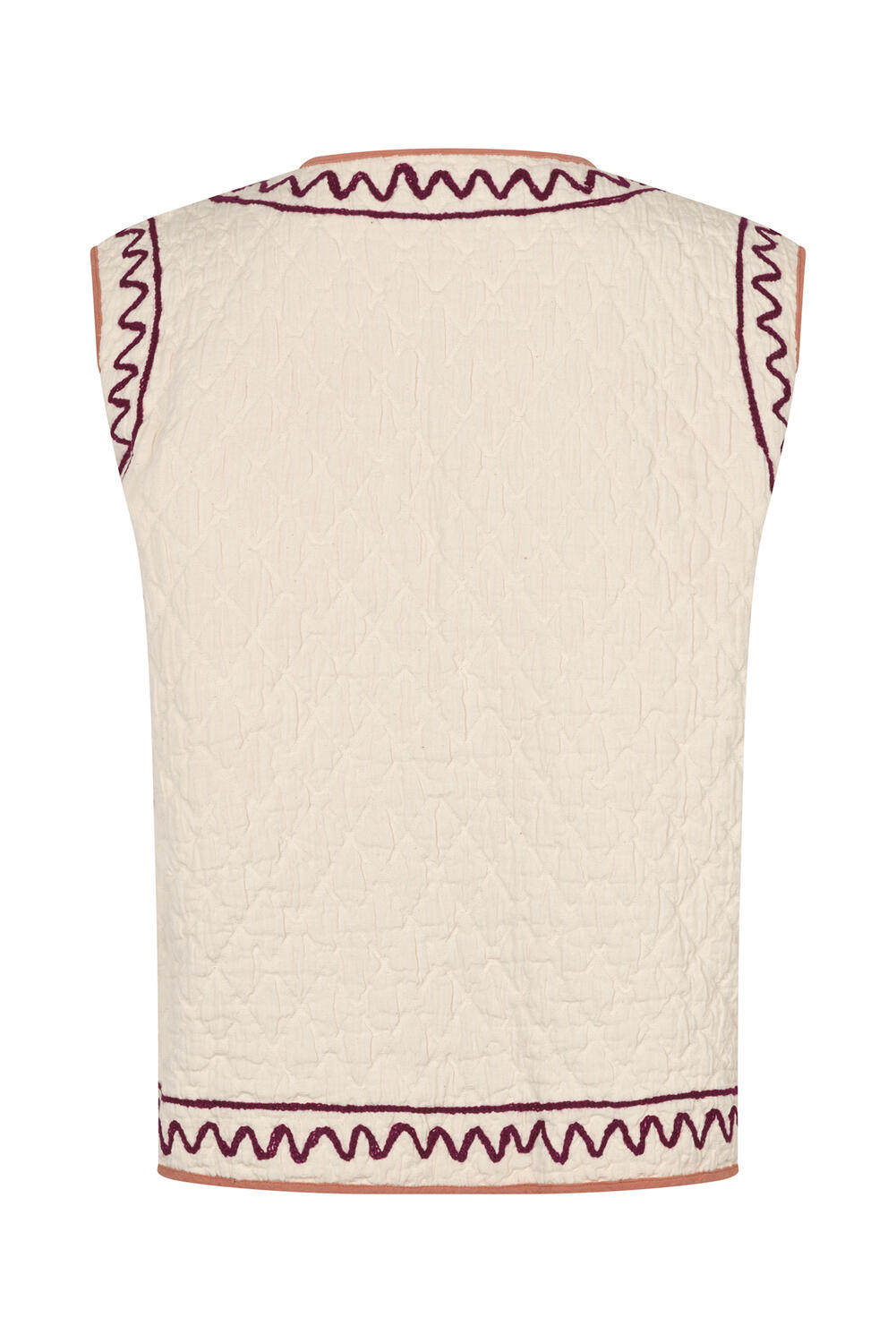 HoneyLL quiltet vest - 02 Creme